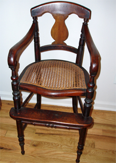 Antique High Chair dates from late 1700's or early 1800's